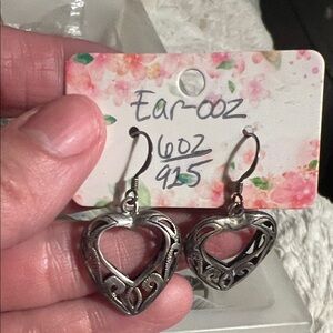 Silver Heart Earrings